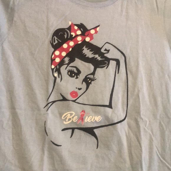 - Women’s perfect fit breast, cancer awareness T-shirt - Picture 2 of 2